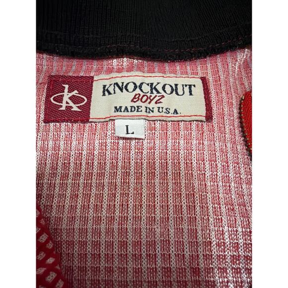 Y2K Vintage Knockout Boyz Hip Hop Streetwear Embroidered Shirt Size Large - Picture 3 of 5